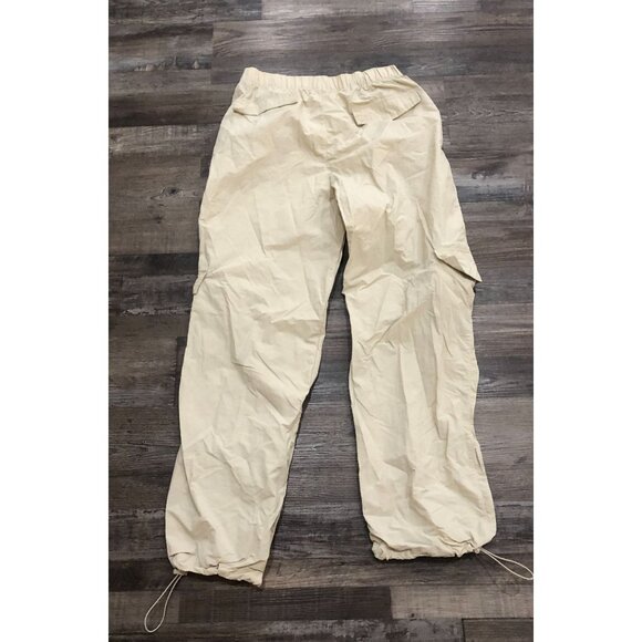 Wilo the Label Parachute Cargo Pants Womens Size Small Cream - Picture 2 of 6